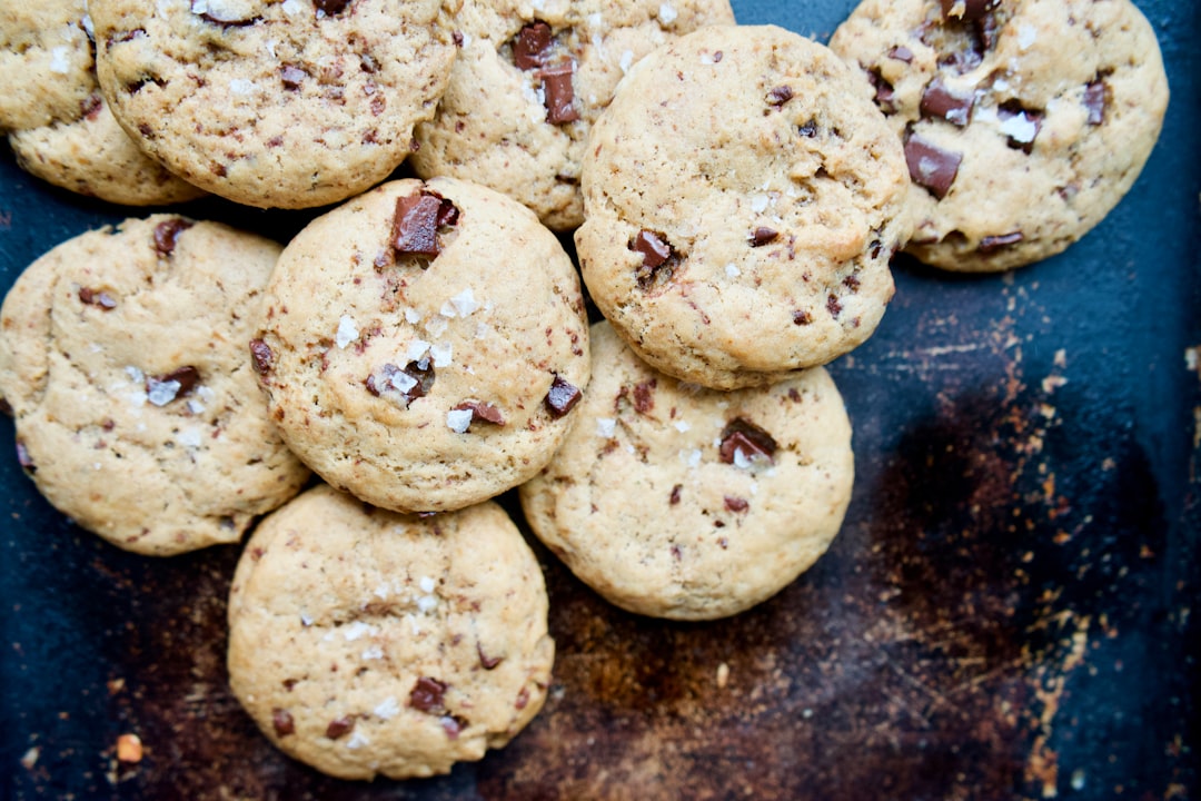 brown-cookies-on-blue-ceramic-plate-wo9ay9spyas